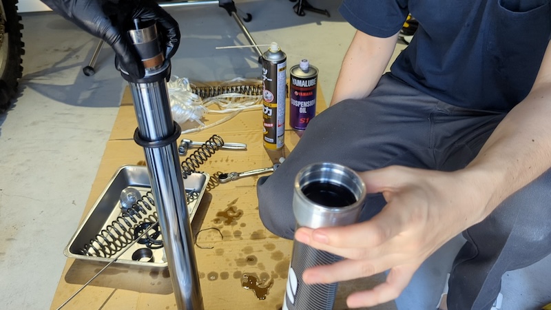 WR250R/Xのフロントフォークオーバーホール解説 | WR250Xの説明書